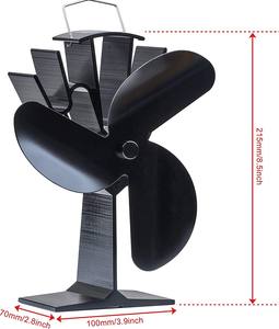 Ventilateur de poêle à <span class=keywords><strong>bois</strong></span> à 3 pales économisant de l'énergie écologique alimenté par la chaleur - Product Image 2