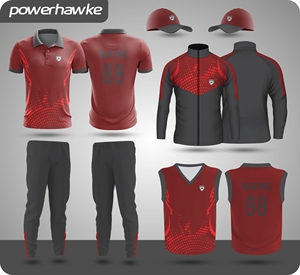 Uniforme de Cricket Conjunto completo de cuello Jersey y pantalones con logotipo de nombre de equipo personalizado y fabricante de uniformes de ropa deportiva de tamaño - Product Image 4