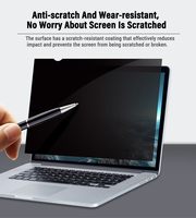 Protection d'écran en PET souple anti-reflets 3D pour ordinateur portable de 15,6 pouces, filtre de confidentialité, anti-espionnage, film de protection anti-regard indiscret