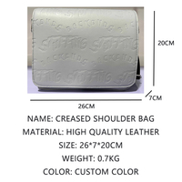 Sac à bandoulière portable en PU vintage personnalisé de marque pour hommes, look professionnel, emballage durable