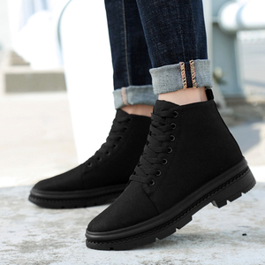 Automne et hiver chaussures pour hommes mode coréenne baskets hommes décontracté Gaobang tissu hauteur augmentant semelle intérieure 8cm bottes - Product Image 4
