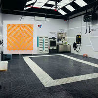 Dalles en plastique modulaires à emboîtement, installation facile, revêtement de sol temporaire portable moderne pour salle de sport, protection de gazon pour tente de réception et mariage