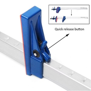 Barre de serrage F pour le travail du bois <span class=keywords><strong>pince</strong></span> <span class=keywords><strong>pince</strong></span> poignée bricolage T pinces à bois dégagement rapide à cliquet outil à main de menuiserie en bois - Product Image 3