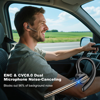 Auriculares Manos Libres al por Mayor, Auriculares Bluetooth con Cancelación de Ruido, Auriculares Inalámbricos Bluetooth para Conductores de Camiones