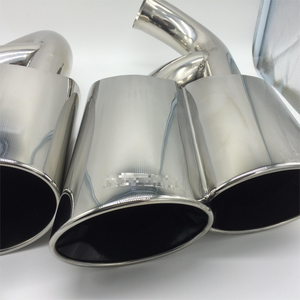 Tuyau d'échappement en acier inoxydable 304, finition polie miroir, épaisseur 1,5 mm, pour <span class=keywords><strong>Prosche</strong></span> - Product Image 5