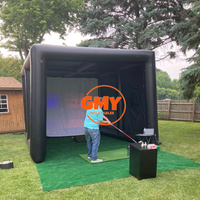 Simulateur gonflable scellé à l'air de golf de GMY Inflatables gonflable-golf-simulator-tent