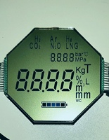 Écran LCD TN à large plage de température M7736 Marque BSM pour détecteurs de gaz 77X73mm 3.6V -40~80