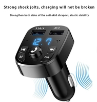 Penjualan Terbaik Hands-free BT Transmitter MP3 pemutar Modulator penerima Audio 2 USB pengisian cepat untuk iphone 17 untuk Android untuk mobil