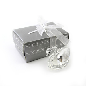 Lussuoso Ornamento Cigno in Cristallo di Vetro, Set Regalo Creativo per Matrimoni e Feste a <span class=keywords><strong>Tema</strong></span> Animale - Product Image 2
