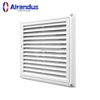 NOUVEAU HVACR SMS-PW Grille de ventilation carrée en plastique de haute qualité pour conduit d'air