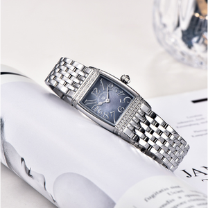 Original for Women's Square Diamond Minimalist Luxury Casual Fashion Shell Dial <b>Watch</b> <b>Box</b> - Product Image 6