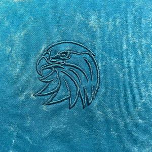 Spring Street Style Sun Faded Solid Custom Printed Embroidery Eagle <b>Animals</b> <b>Men</b> Breathable Polyester/Cotton Stone Wash Hoodie - Product Image 3