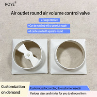 Diffuseur d'air carré traditionnel en plastique avec angle de lame de 45° et conduit flexible pour la ventilation et l'évacuation des bâtiments