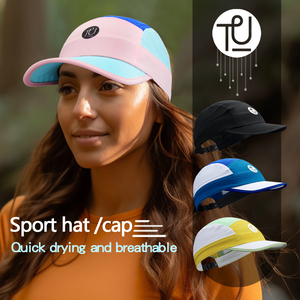 Gorra de béisbol de golf de alta calidad TU, gorra de correr reflectante de ajuste seco, gorra personalizable de 5 paneles, logotipo de rendimiento para hombres - Product Image 1