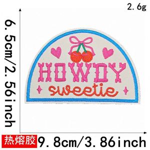 Patch brodé thermocollant 'Howdy Gameday Put in on My Husbands' pour décoration de manteau et de chapeau d'extérieur - Product Image 5