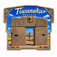 Aimant de réfrigérateur en résine 3D irrégulière créative de haute qualité, souvenir touristique de Bolivie, vente en gros d'usine