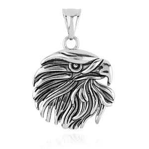 Collar con Colgante de Cabeza de Águila de Acero Inoxidable para Hombre, Color Plata y Oro, Collar con Diseño de Animal con Alas Extendidas, Collar de Animal Estilo Hiphop - Product Image 6