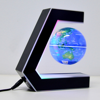 Nouveau globe terrestre magnétique à LED, globe flottant, cadeau d'anniversaire