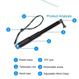 Nhà Máy Bán Nhiều Xử Lý Màu Sắc Nối Dài 36 Inch Chống Thấm Nước <span class=keywords><strong>Monopod</strong></span> Ảnh Tự Sướng Thanh Cho Go Pro 7 6 <span class=keywords><strong>5</strong></span> 4 3 SJ4000 Hành Động Máy Ảnh - Product Image 3