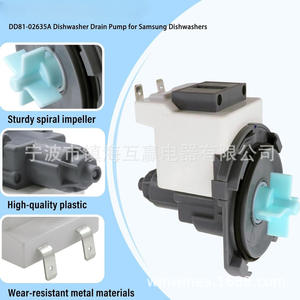 Ensemble moteur de pompe de vidange pour machine à laver Wh23x24178, pièce de rechange électrique 110 V pour appareil de lavage - Product Image 3