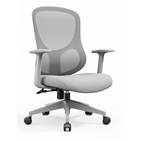 Chaise d'ordinateur de bureau confortable pour personnel sédentaire, chaise pivotante à hauteur réglable, chaise en tissu maille respirante