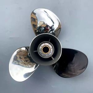 Hélice sous-marine à trois pales en acier inoxydable poli pour utilisation marine-Application hors-bord et gouvernail - Product Image 2