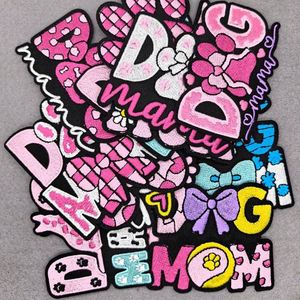 New Iron on Embroidered Dog Mama Dog Mom Paw Patch for Pet Clothes Hat Decoration - Product Image 2