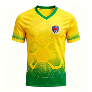Camiseta de Fútbol Retro Estilo Sudamericano Copa Mundial 1970 Brasil, OEM ODM, Transpirable, Personalizable con Nombre y Número, para Verano - Product Image 1