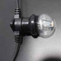 Ampoule LED G45 1W 220-240V, douxement dimmable, en PC, globe lumineux 2200K Ambre 2700K Blanc Chaud, pour intérieur et extérieur, décoration festive