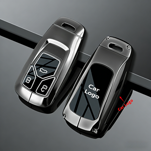Fabricant professionnel de boîtiers de clés en alliage de zinc sur mesure pour la série <span class=keywords><strong>Audi</strong></span>, boîtier de clé de voiture en métal de luxe anti-chute - Product Image 3
