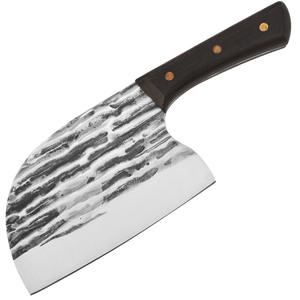 Couteau à découper forgé en acier inoxydable, lame de 8 à 9,9 pouces, manche en bois, couteau de cuisine forgé à la main, outil pour hacher les os - Product Image 1