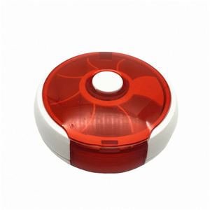 Portable Circular Rotating Pill Organizer With 7 Compartments PP Material Solid Color Design Model YH765 <b>for</b> Home & Outdoor Use - Product Image 3