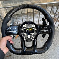 Volant personnalisé en fibre de carbone et suède avec LED pour Mercedes Benz Cls 350 W218 W219 W257 53 63 A45 45 W176 W177 Amg
