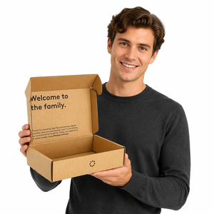 Cajas de Cartón Corrugado Kraft para Envíos Postales, Ropa <span class=keywords><strong>y</strong></span> Almacenamiento, Personalizadas para el Hogar - Product Image 5