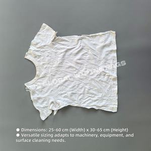 Trapos de Algodón Blancos, Trapos de Algodón 100%, Suaves y Resistentes, con Gran Capacidad de Absorción de Agua y Aceite, para Limpieza - Product Image 3