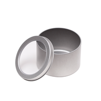 Boîte en fer circulaire scellée en métal pour bougies, crèmes d'aromathérapie et pierres parfumées, vente en gros