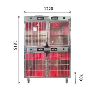 Nouvelle <span class=keywords><strong>Cage</strong></span> d'hôpital durable en acier inoxydable de haute qualité pour animaux de compagnie <span class=keywords><strong>Cage</strong></span> de chambre à oxygène chauffée <span class=keywords><strong>Cage</strong></span> d'affichage de stockage d'animaux - Product Image 6