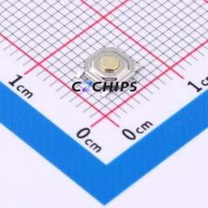 GT-TZ084A-H015-L1 Tactile Switch SMD-4P,5.2x5.2mm Switch Single Pole Single Throw Round Button 1.8N Vertical Mount - Product Image 1