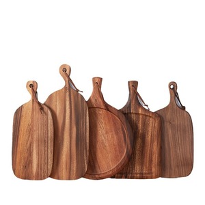 <b>Black</b> Walnut Wood Steak <b>Plate</b> Rectangle Japanese Style Durable Dinnerware For Afternoon Tea - Product Image 5