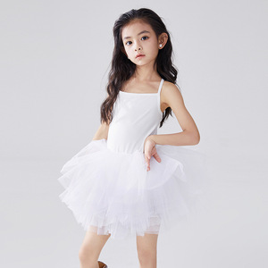 Qingli personalizzato tinta unita tinta unita abito da principessa balletto per le ragazze per la pratica di danza estiva e le prestazioni di fabbrica OEM - Product Image 2