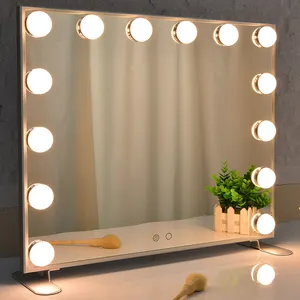 Hollywood Lighted Mirror Table Makeup Vanity mirror With led lights Bulbs