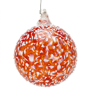 Adorno Navideño de Papel Maché Hecho a Mano con Diseño Rojo y Blanco, Resistente a Roturas e Impermeable, Decoración Vintage para Colgar en el Árbol - Product Image 1