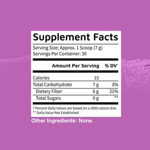 OEM ODM Prebiotics Fiber Powder with Calories Total Carbohyd Dietary Fiber Balances Overall Gut Health Support Innune System - Product Image 2