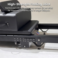 Cama de Pilates Plegable de Aluminio Premium OEM ODM, Máquina de Pilates Comercial para Estudio, Gimnasio y Fitness en Casa