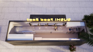 26ft hiện đại không thấm nước nhà hàng & cà phê cửa hàng kiosk thanh vận chuyển container với nhanh chóng cài đặt làm bằng thép và bánh sandwich Panel - Product Image 4