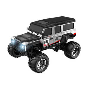 HBtoys Mini Coche RC 1/64, Mini Camioneta Monstruo a Control Remoto con Remolque, Control Remoto por APP de 2.4Ghz, Carcasa de Aleación Recargable - Product Image 2