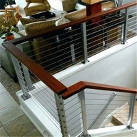 Conception de garde-corps avec câble balustrade escalier