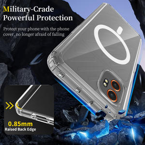 Funda Magnética Transparente para <span class=keywords><strong>Samsung</strong></span> Xcover7 Pro, Funda Protectora Delgada de TPU+Acrílico a Prueba de Golpes para <span class=keywords><strong>Samsung</strong></span> Galaxy Xcover 7 Pro - Product Image 3