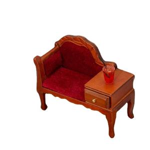 Meuble TV miniature en bois 1:12 pour maison de poupée, bibliothèque, vitrine, commode, meuble anti-poussière, modèle de mobilier décoratif, <span class=keywords><strong>jouet</strong></span> - Product Image 1
