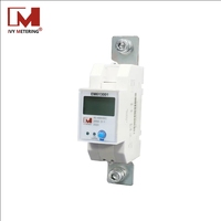 Compteur d'énergie solaire intelligent monophasé CC 40-400V RS485 avec échantillonnage par shunt pour rail DIN